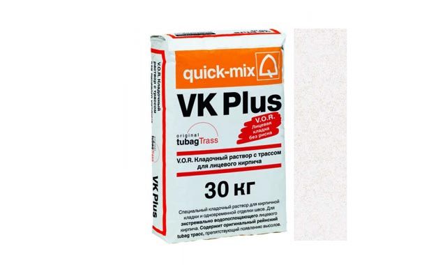 V.O.R. VK Plus Кладочный раствор для лицевого кирпича A алебастрово-белый