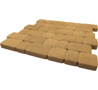 Тротуарная плитка Инсбрук Альт, 40 мм, песочный, гладкая
