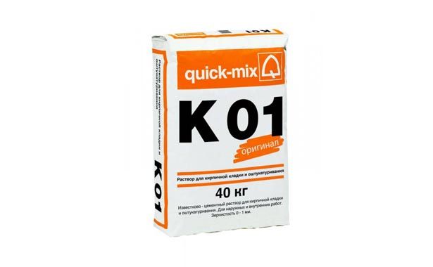 K 01 Известково-цементный раствор для кладки и оштукатуривания