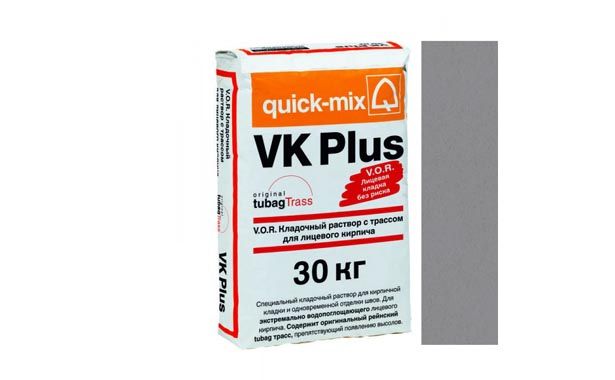 V.O.R. VK Plus Кладочный раствор для лицевого кирпича C светло-серый