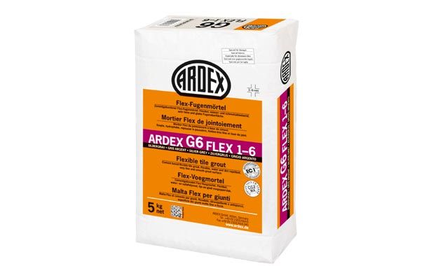 ARDEX Заполнитель для швов ARDEX G6 FLEX 1-6 серебристо-серый