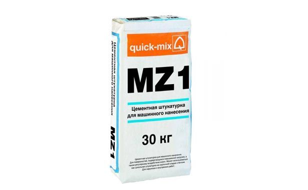 MZ 1 h Цементная штукатурка для машинного нанесения (гидрофобные свойства)