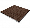 Тротуарная плитка Квадрат малый, 60 мм, коричневый, native