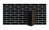 Клинкер фасадный чёрный глянцевый &quot;Рейкьявик&quot; с гладкой поверхностью